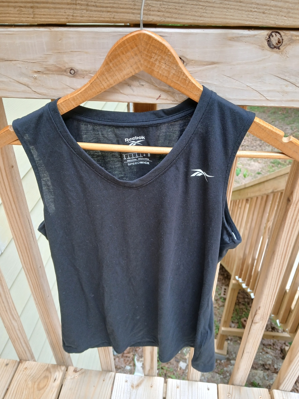 Reebok Women's Black V-Neck Performance Tank